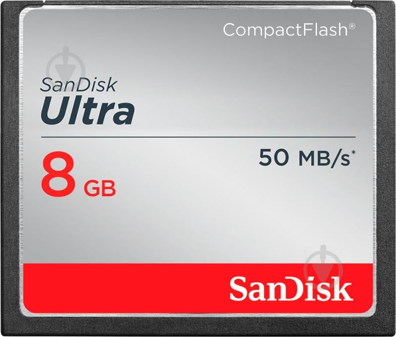 Карта памяти SanDisk CF Ultra 8GB (SDCFHS-008G-G46) - фото 1