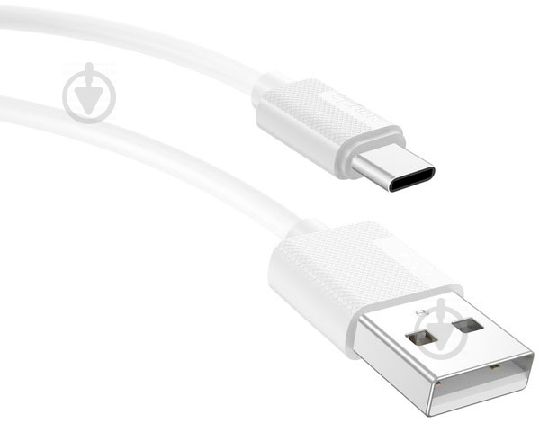 Кабель T-PHOX USB Type-C 1.2 м білий (T-C801 white) Nets - фото 1