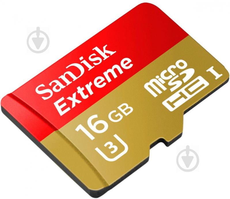 Карта памяти SanDisk microSDHC 16GB + SD adapter (SDSQXNE-016G-GN6MA) - фото 2