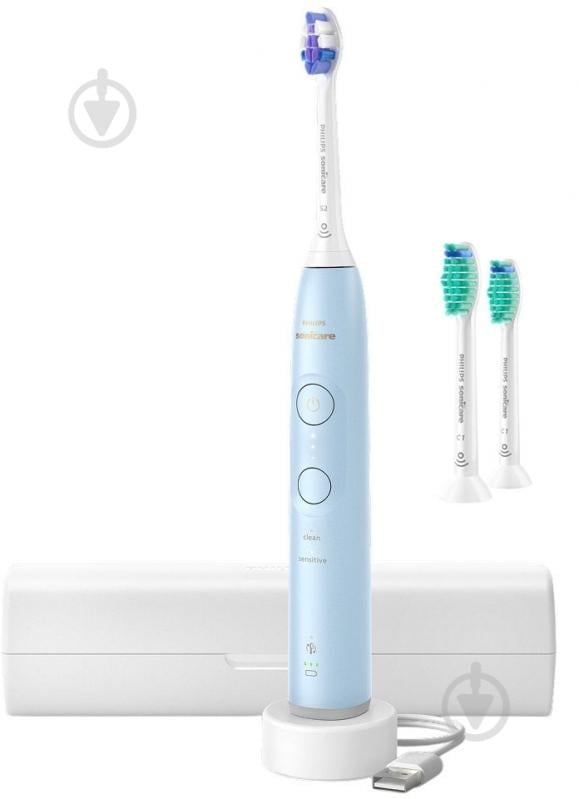 Набір Philips Series 6100 Електрична зубна щітка HX7406/02 + насадки HX6012/87 - фото 1 Набір Philips Series 6100 Електрична зубна щітка HX7406/02 + насадки HX6012/87 - фото 1