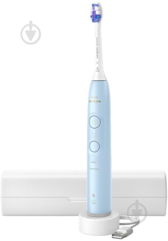 Набір Philips Series 6100 Електрична зубна щітка HX7406/02 + насадки HX6012/87 - фото 2 Набір Philips Series 6100 Електрична зубна щітка HX7406/02 + насадки HX6012/87 - фото 2