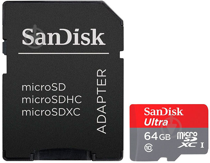 Карта памяти SanDisk microSDXC 64GB (SDSQUNC-064G-GN6IA) - фото 2