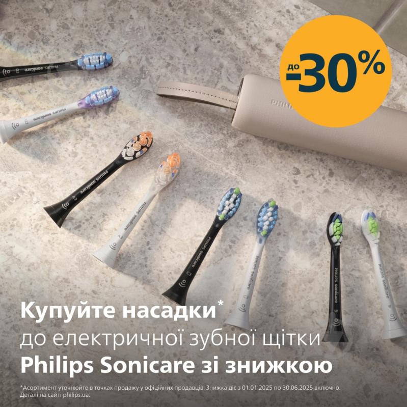 Набор Philips Series 6100 Электрическая зубная щетка HX7420/01 + насадки HX6012/87 - фото 8