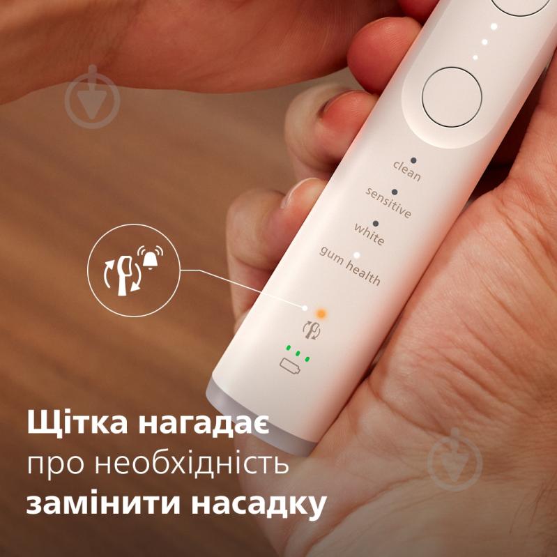 Набор Philips Series 6100 Электрическая зубная щетка HX7420/01 + насадки HX6012/87 - фото 16
