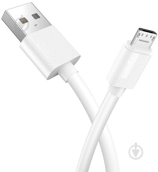 Кабель T-PHOX USB – microUSB 1.2 м білий (T-M801 white) Nets - фото 2