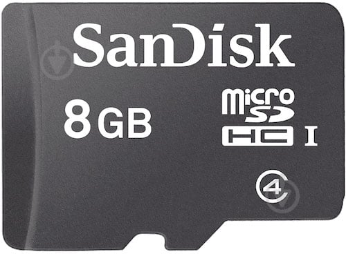 Карта памяти SanDisk microSDHC 8GB (SDSDQM-008G-B35) - фото 1