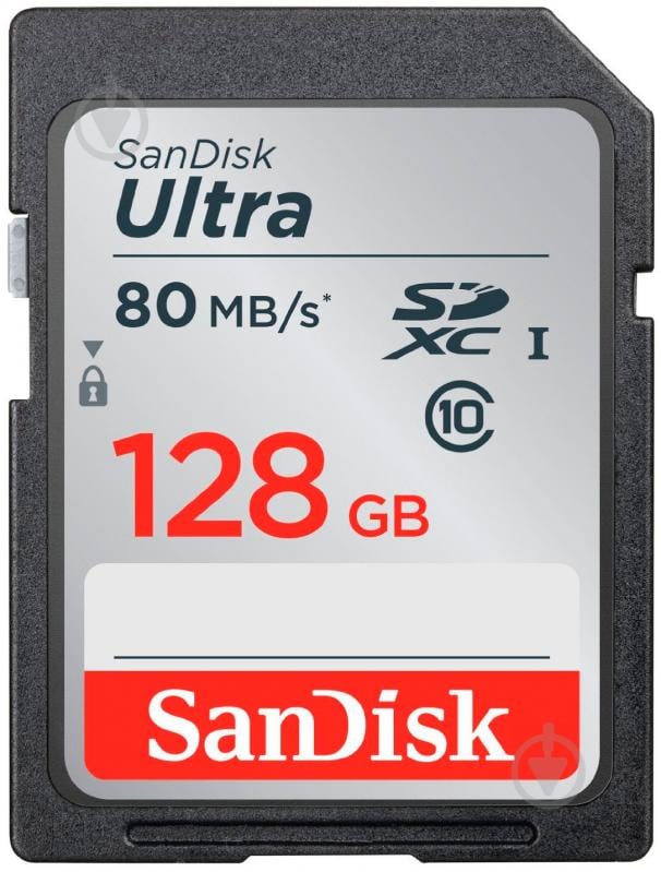 Карта пам'яті SanDisk SDXC 128GB (SDSDUNC-128G-GN6IN) - фото 1