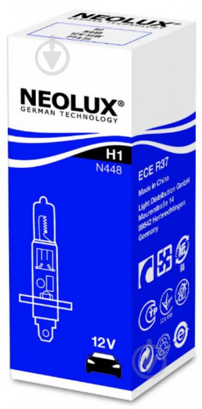 Автолампа галогенная Neolux H1 55 Вт 1 шт.(NE N448) - фото 1