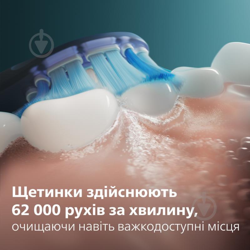 Набір Philips Series 6100 Електрична зубна щітка HX7421/01 + насадки HX6012/87 - фото 12