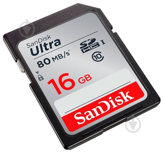 Карта памяти SanDisk SDHC 16GB (SDSDUNC-016G-GN6IN) - фото 2