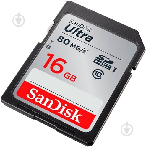 Карта памяти SanDisk SDHC 16GB (SDSDUNC-016G-GN6IN) - фото 3