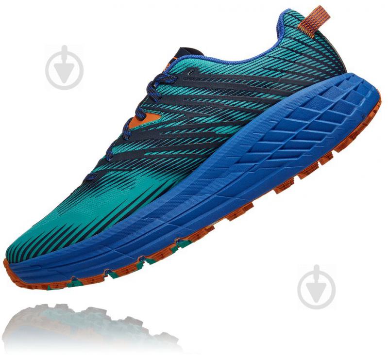 Кроссовки мужские демисезонные Hoka Speedgoat 4 1106525|22 р.44 зеленые - фото 4