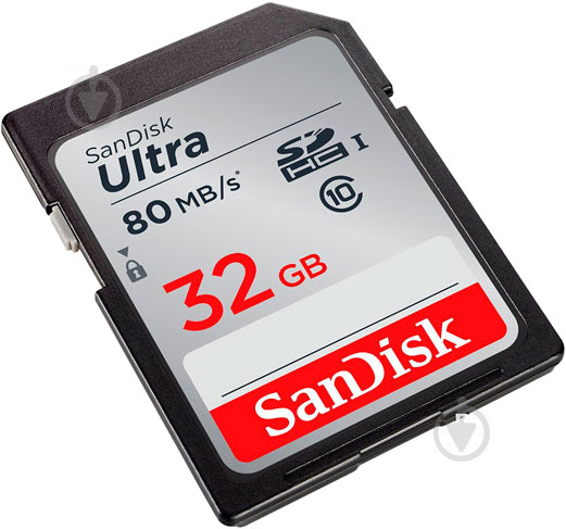 Карта памяти SanDisk SDHC 32GB (SDSDUNC-032G-GN6IN) - фото 3