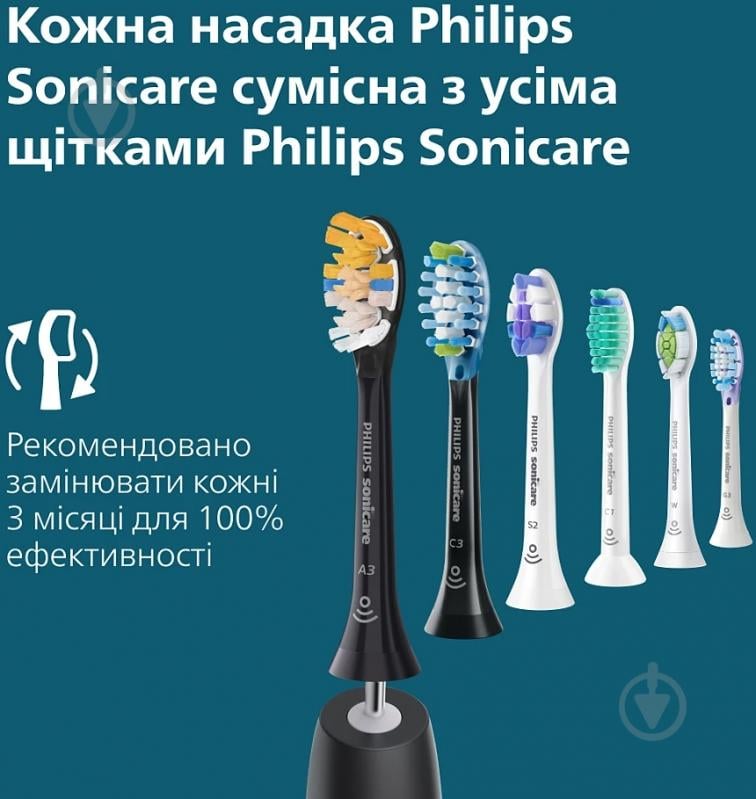 Набір Philips Series 5300 електрична зубна щітка HX7101/01 + насадки HX6052/87 - фото 15 Набір Philips Series 5300 електрична зубна щітка HX7101/01 + насадки HX6052/87 - фото 15