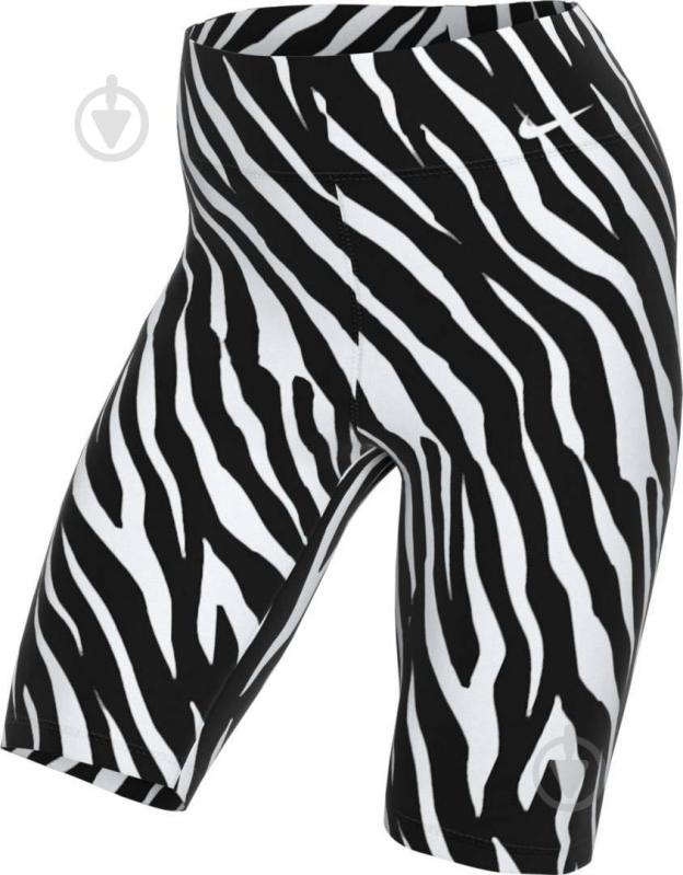 Велосипедки Nike W ONE 7'' AOP ICNCLSH SH CZ9207-596 р. S черно-белый - фото 1