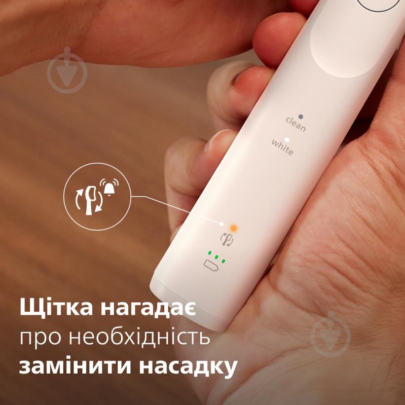 Набір Philips Series 5500 електрична зубна щітка HX7110/01 + насадки HX6052/87 - фото 12