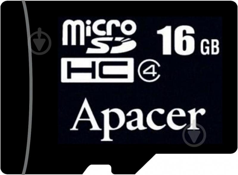 Карта памяти Apacer microSDHC 16 ГБ Class 4 (AP16GMCSH4-RA) AP16GMCSH4-RA - фото 1