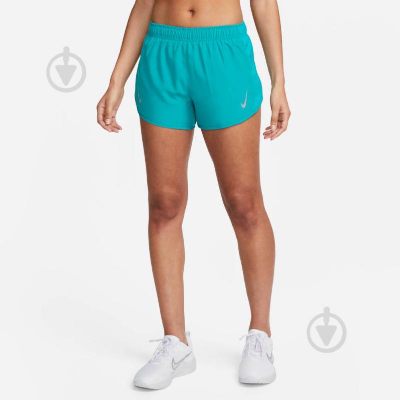 Шорты Nike W NK FAST DF TEMPO SHORT DD5935-443 р. 2XL бирюзовый - фото 1