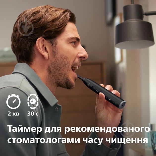 Набір Philips Series 7100 електрична зубна щітка HX7421/01 + насадки HX6052/87 - фото 19