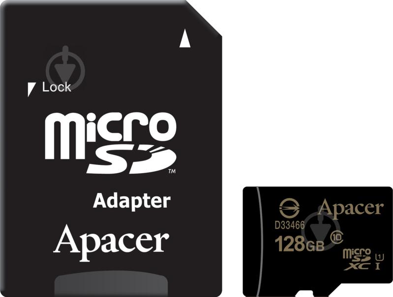 Карта памяти Apacer microSDXC 128 ГБ UHS Speed Class 1 (U1)Class 10 (AP128GMCSX10U1-R) AP128GMCSX10U1-R - фото 1