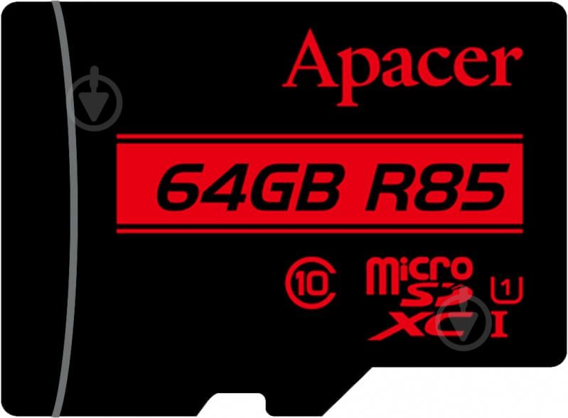 Карта памяти Apacer microSDHC 64 ГБ UHS Speed Class 1 (U1)Class 10 (AP64GMCSX10U5-R) AP64GMCSX10U5-R - фото 2