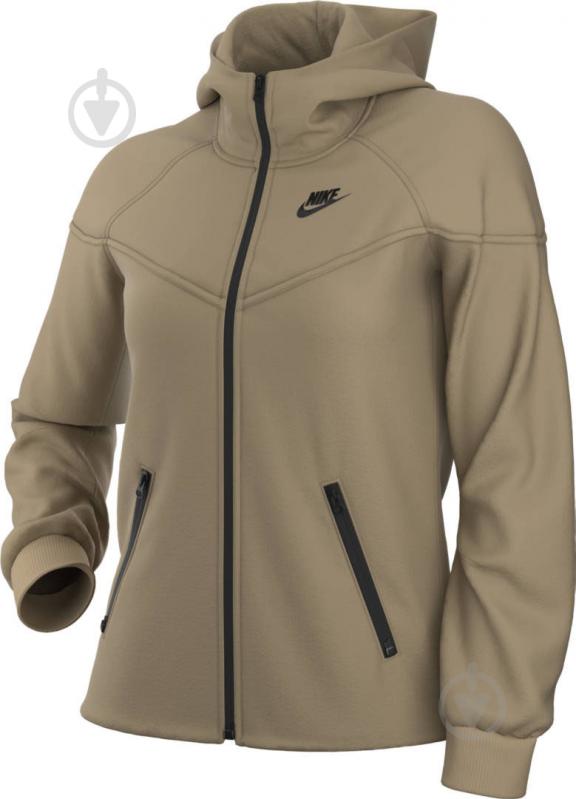 Джемпер Nike W NSW TCH FLC WR FZ HDY FB8338-276 р.S бежевый - фото 10