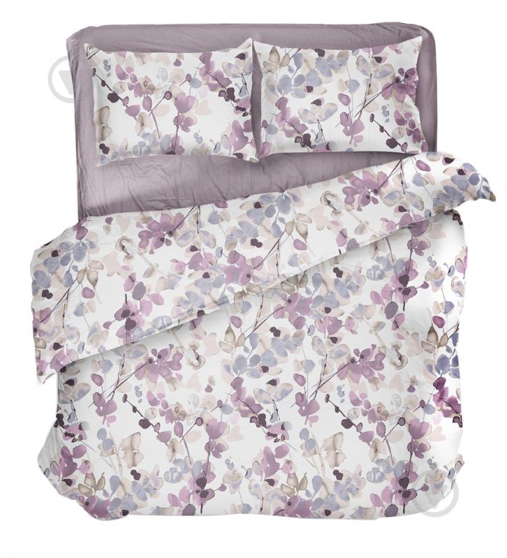 Комплект постельного белья Serene Leaves 2,0 с принтом UP! (Underprice) - фото 1 Комплект постельного белья Serene Leaves 2,0 с принтом UP! (Underprice) - фото 1