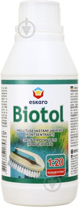Средство Eskaro Biotol для профилактики и уничтожения плесени (концентрат 1:20) 0,33 л - фото 1 Средство Eskaro Biotol для профилактики и уничтожения плесени (концентрат 1:20) 0,33 л - фото 1