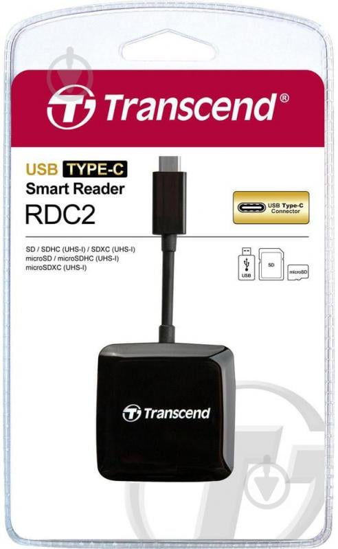 Кардрідер Transcend  USB-C/USB-A SD/microSD (TS-RDC2K) - фото 5