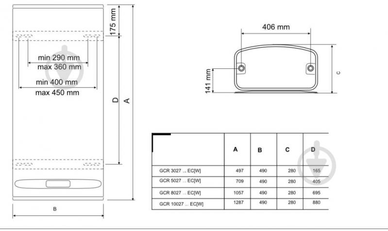 Бойлер Tesy Bellislimo DRY GCR 502724D E31 EC - фото 3