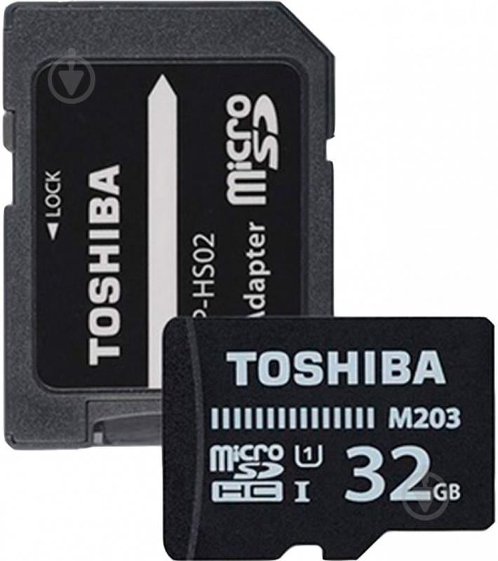 Карта памяти TOSHIBA microSDHC 32 ГБ UHS Speed Class 1 (U1)Class 10 (THN-M203K0320EA) - фото 1