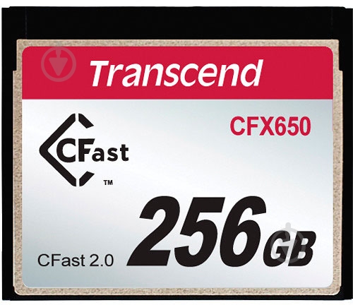 Карта памяти Transcend CFast 256GB (TS256GCFX650) - фото 1
