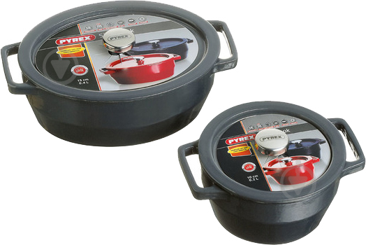 Каструля з кришкою Slow Cook grey 5.8л (SC4AC33) Pyrex - фото 2