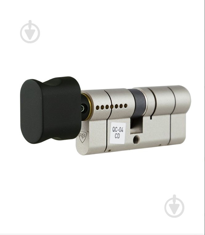 Циліндр RB-LOCKS 55x45 ключ-вороток 100 мм нікель сатин Keylocx - фото 2