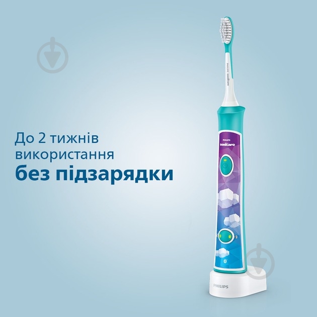 Набор Philips Sonicare For Kids электрическая зубная щетка детская HX6322/04 + насадки HX6062/87 - фото 6