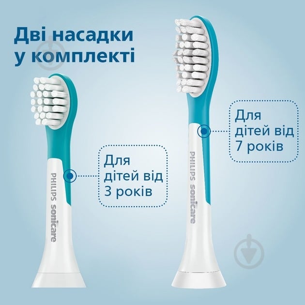 Набор Philips Sonicare For Kids электрическая зубная щетка детская HX6322/04 + насадки HX6062/87 - фото 10