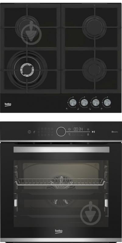 Комплект встраиваемой техники Beko варочная поверхность HILW 64225 S + духовой шкаф BBIMM13400XCSW - фото 1 Комплект встраиваемой техники Beko варочная поверхность HILW 64225 S + духовой шкаф BBIMM13400XCSW - фото 1