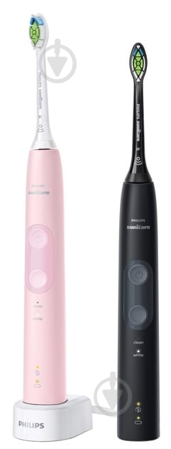 Набір електричних зубних щіток Philips Protective Clean 4500 HX6830/35 + насадки HX6062/87 - фото 2