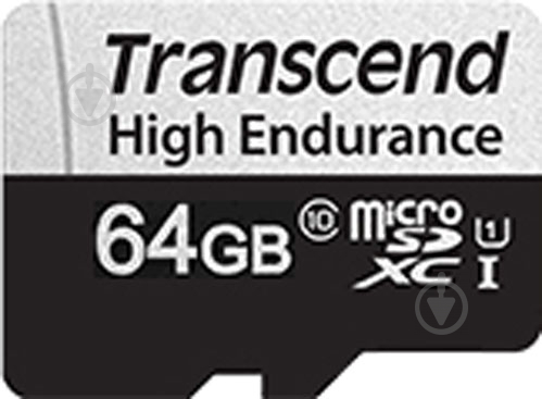 Карта памяти Transcend microSDHC 64 ГБ UHS Speed Class 1 (U1)Class 10 (TS64GUSD350V) - фото 2