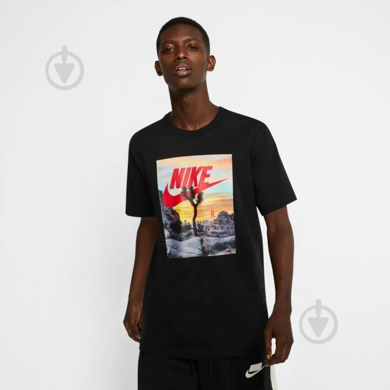 Футболка Nike M NSW TEE FESTIVAL PHOTO CT6884-010 р.XL черный - фото 4