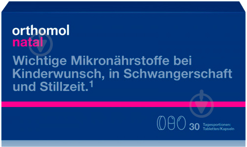 Ортомол Natal Orthomol таблетки+капсулы+пробиотик курс 30 дней - фото 1