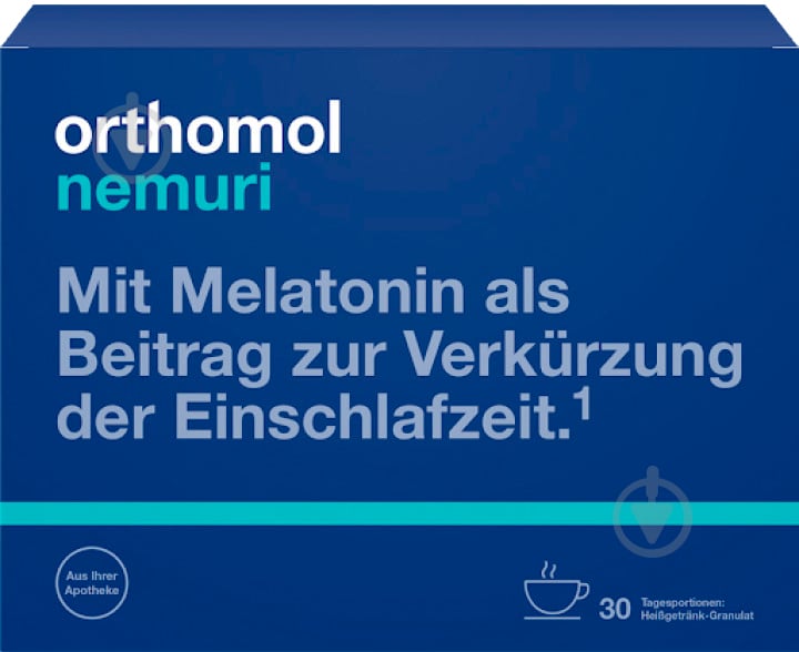 Ортомол Nemuri Orthomol здоровий сон пакетики з порошком курс 30 днів - фото 1