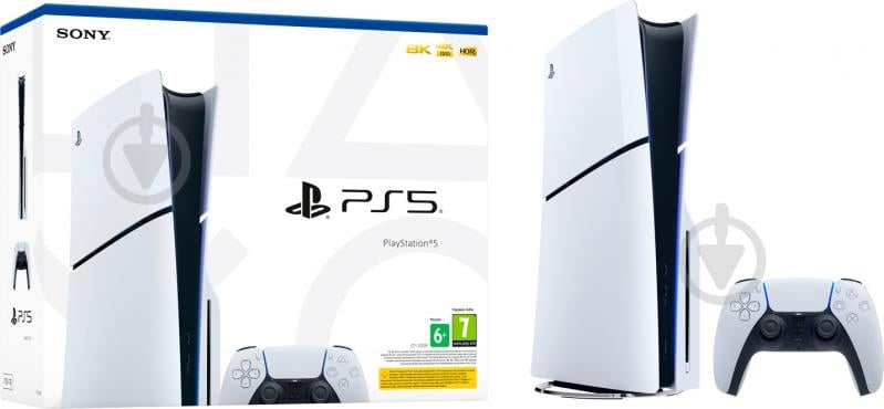 Игровая консоль Sony PlayStation 5 Slim Blu-ray White 1000040594 white - фото 3