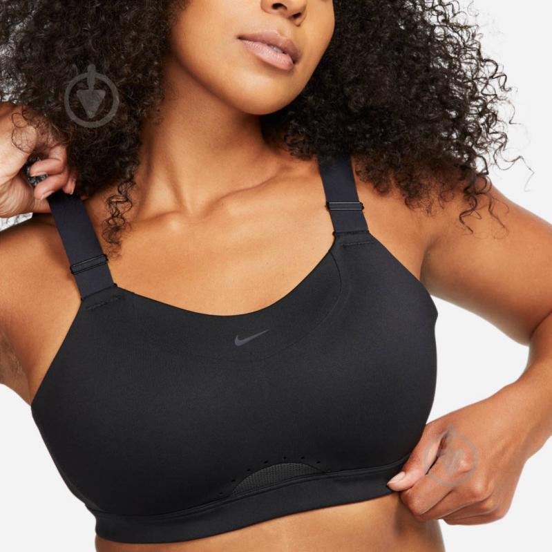 Бра Nike W NK DF ALPHA BRA DD0430-010 р.2XL F/G черный - фото 3