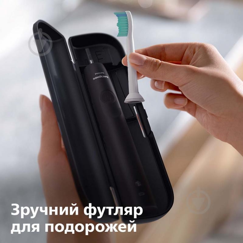 Електрична зубна щітка Philips Sonicare 3100 HX3673/14 + насадки HX6064/88 - фото 15