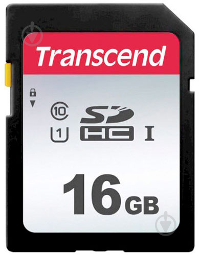 Карта памяти Transcend microSDHC 16 ГБ UHS Speed Class 1 (U1)Class 10 (TS16GSDC300S) - фото 1