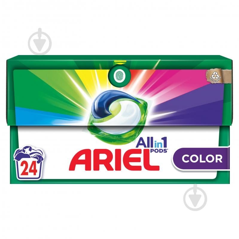 Капсулы для машинной стирки Ariel PODS All-in-1 Color 24 шт. - фото 1