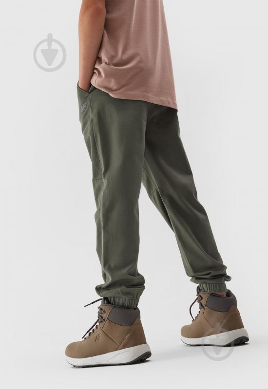 Штани 4F TROUSERS CAS M681 4FJRAW23TTROM681-43S р. 146 хакі - фото 4
