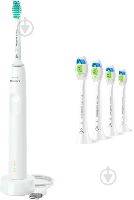 Набор Philips Series 3100 электрическая зубная щетка HX3671/13 + насадки HX6064/87 - фото 1 Набор Philips Series 3100 электрическая зубная щетка HX3671/13 + насадки HX6064/87 - фото 1