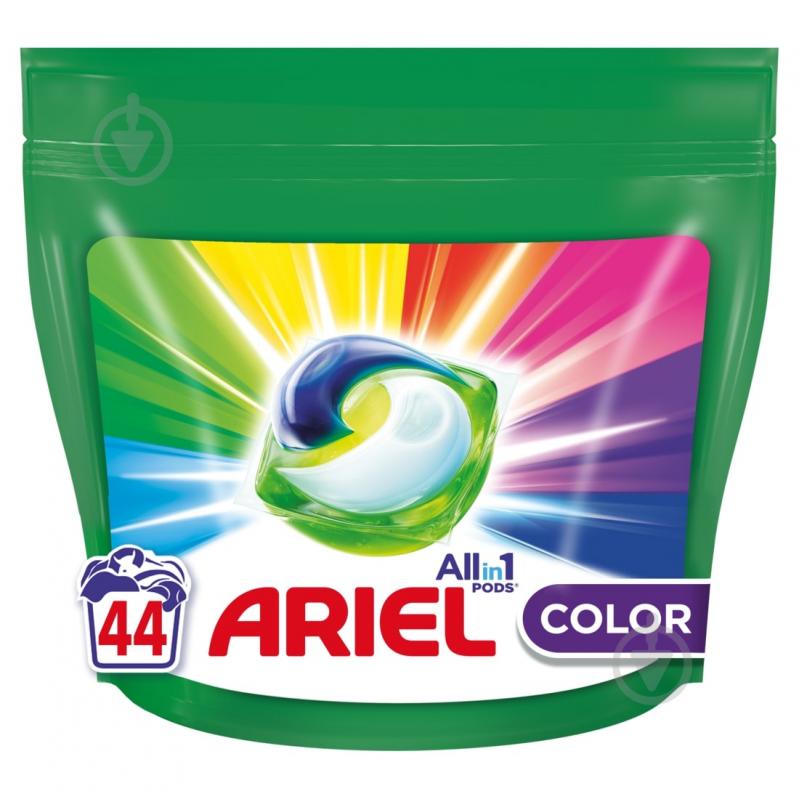 Капсули для машинного прання Ariel PODS All-in-1 Color 44 шт. - фото 1